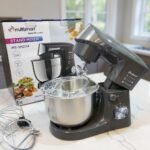 Pétrin 04L 1500W Bol en inox avec 03 Accessoires Multismart MS-SM2114 Gris
