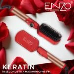 Brosse Lissante Chauffante KERATIN Avec Contrôle De Température avec écran LCD ENZO Original EN-4002