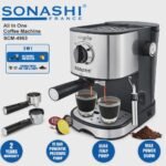 Cafetière inox 2 en 1 Café Poudre et Capsules Dolce gusto1.0L 15 Bars Sonashi SCM-4963