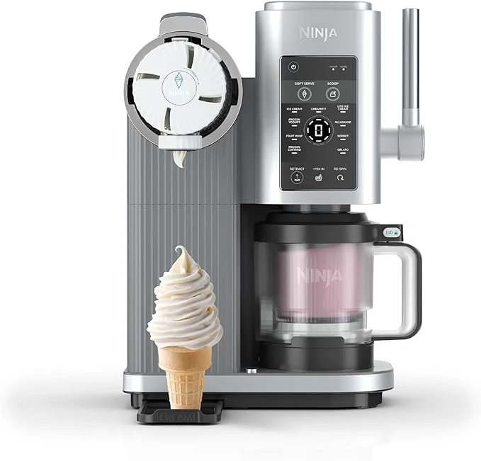 Machine a Glace et Sorbetière, 13 modes, Machine a glaces l’italienne Intégré, Avec 2 pots, Pièces Amovibles Lavables au Lave-Vaisselle, Gris platine NINJA CREAMi Scoop et Swirl Original NC701EU - La Casa d'Algérie Machine a Glace et Sorbetière, 13 modes, Machine a glaces l’italienne Intégré, Avec 2 pots, Pièces Amovibles Lavables au Lave-Vaisselle, Gris platine NINJA CREAMi Scoop et Swirl Original NC701EU – Image 1