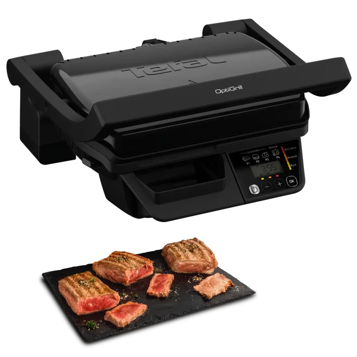 Grill À Viande Électrique 2000W OptiGrill Tefal GC7P0810 - La Casa d'Algérie Grill À Viande Électrique 2000W OptiGrill Tefal GC7P0810 – Image 1