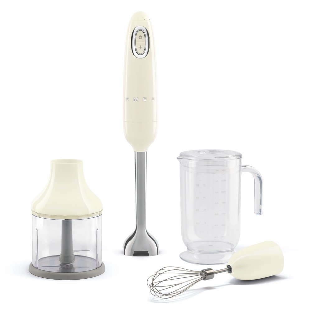 Mixeur plongeant Multifonctions avec accessoires 700W Crème SMEG HBF03CREU - La Casa d'Algérie Mixeur plongeant Multifonctions avec accessoires 700W Crème SMEG HBF03CREU – Image 1