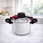 Cocotte 6 L en inox 18/10 avec minuteur Swisswkitchen