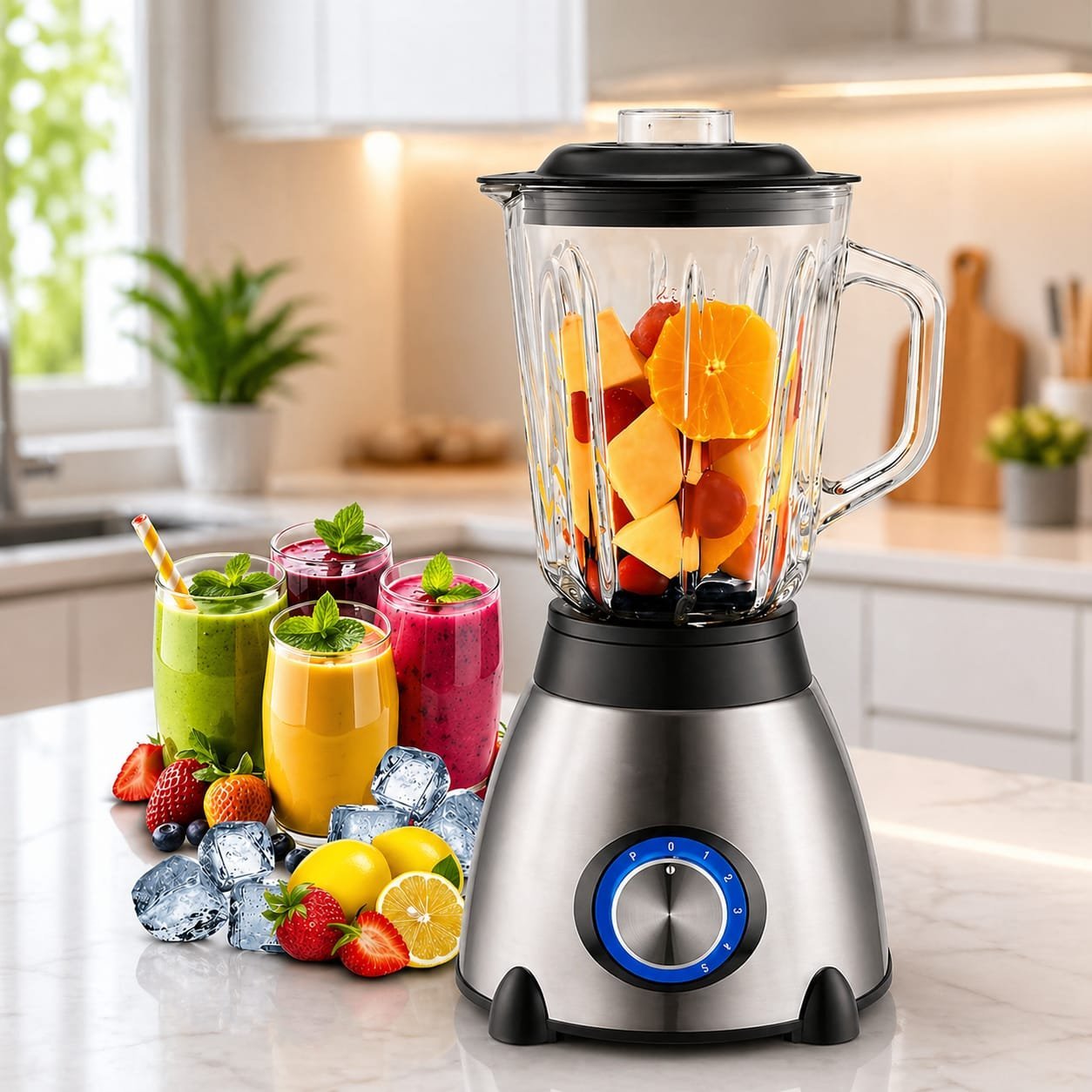 Blender en verre 1.5L 450W 04 Lames PlanetSat PBL-1965G - La Casa d'Algérie - Copy 2 Blender en verre 1.5L 450W 04 Lames PlanetSat PBL-1965G - Copy 2 – Image 1