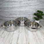 Série 3 Marmites Luxe En INOX Alsie