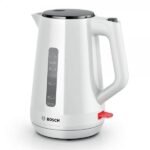 Bouilloire Électrique Sans Fil 1.7 L 2400W Bosch Original TWK1M121 Blanc