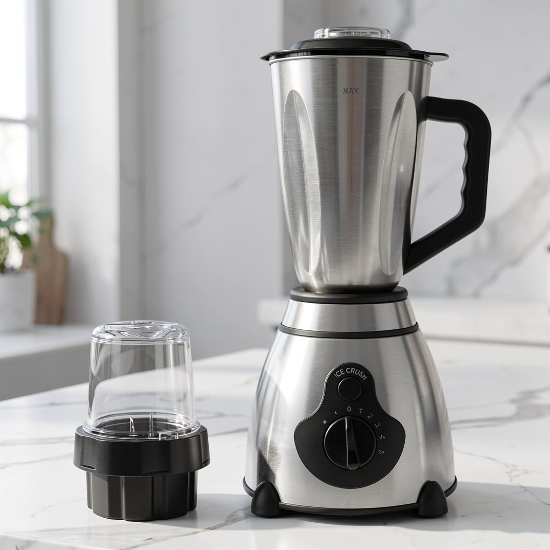 Blender inox 2 en 1 - 1.5L - 1000W - 06 Lames Rhinos - La Casa d'Algérie Blender inox 2 en 1 - 1.5L - 1000W - 06 Lames Rhinos – Image 1