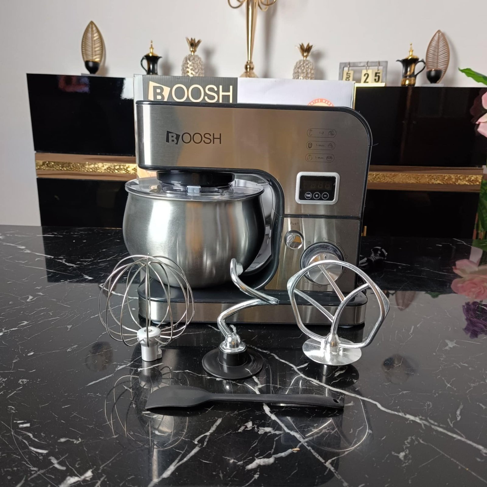 Pétrin inox 06L - 1300W - 06 Vitesses Boosh - La Casa d'Algérie Pétrin inox 06L - 1300W - 06 Vitesses Boosh – Image 1