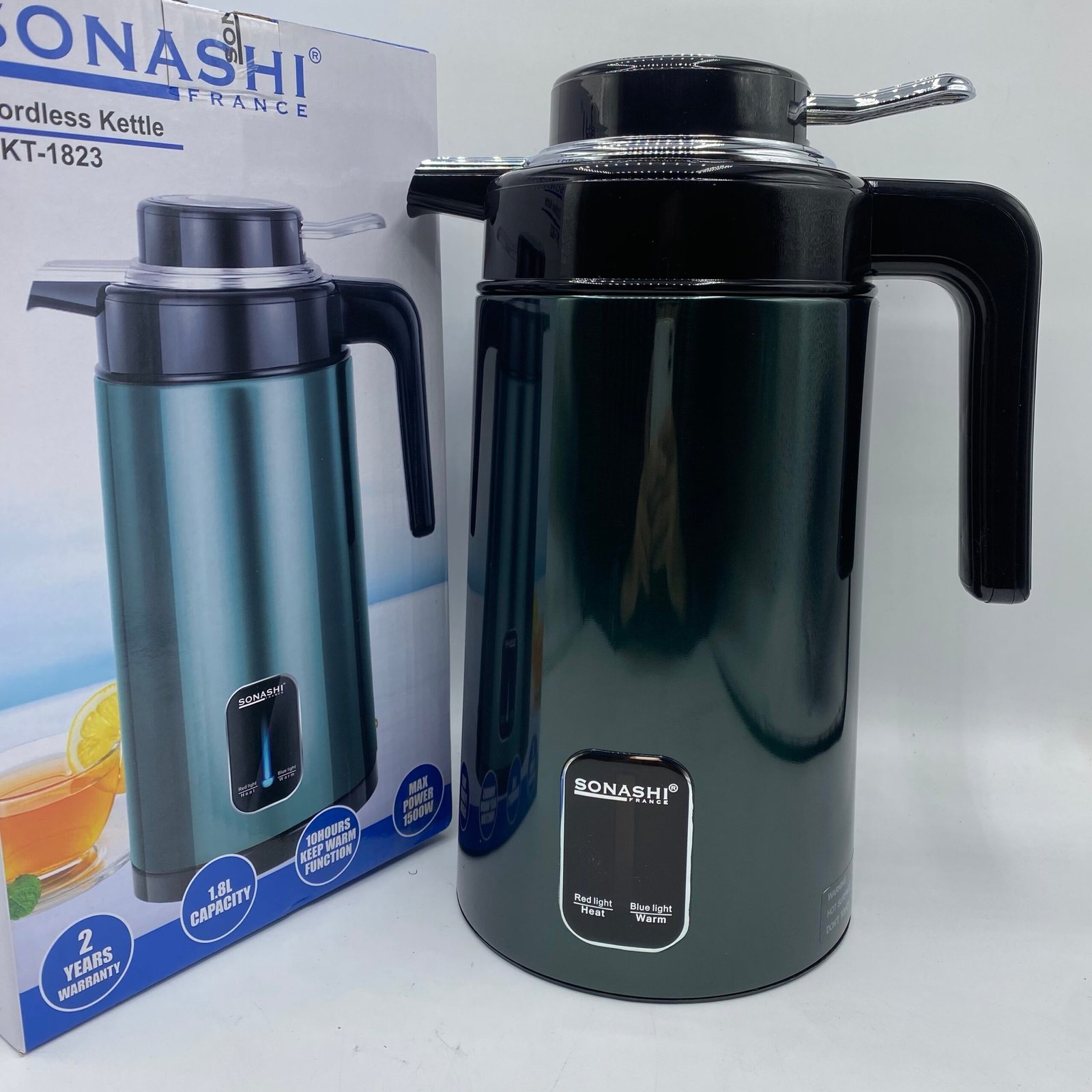 Bouilloire Sans fil 1,8 L / 1500 W Sonashi SKT-1823 - La Casa d'Algérie Bouilloire Sans fil 1,8 L / 1500 W Sonashi SKT-1823 – Image 1